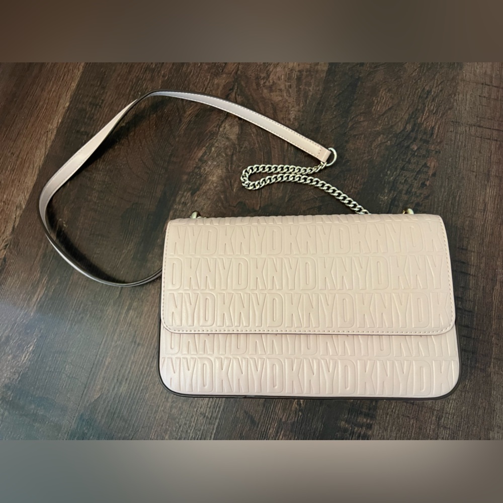 DKNY Overflap Nude Pink Purse